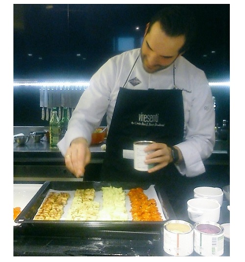 El chef Mario Sandoval utiliza Vinesenti en sus platos